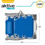 Color Baby Silla de Playa Plegable Alta de Aluminio con Asa - Azul