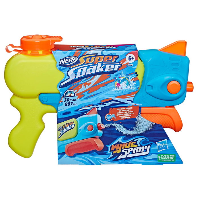 Hasbro Super Soaker Wave Spray Pistola de Agua con 887ml de Capacidad para +6 Años