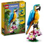 Lego Creator 31136 Loro Exótico, Set de Construcción 3en1, para Niños +7 Años