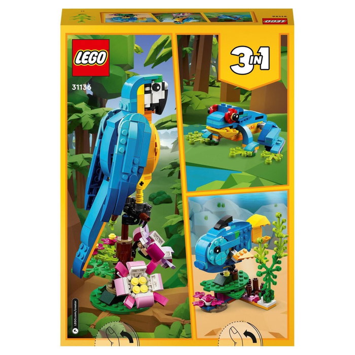 LEGO Creator Loro Exótico 31136, Set de Construcción 3en1 LEGO Creator Loro Exótico 31136, Set de Construcción 3en1