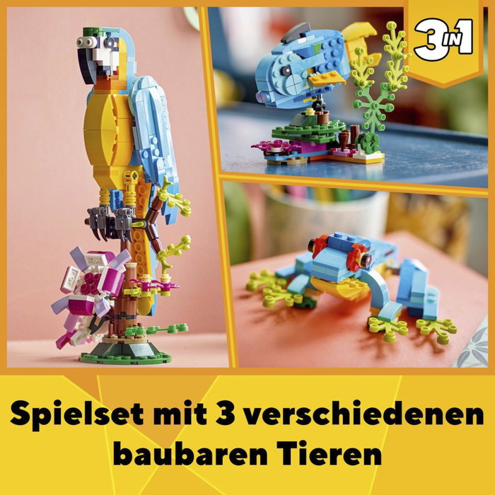 LEGO Creator Loro Exótico 31136, Set de Construcción 3en1 LEGO Creator Loro Exótico 31136, Set de Construcción 3en1