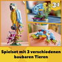 LEGO Creator Loro Exótico 31136, Set de Construcción 3en1