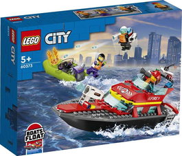 LEGO City Lancha de Rescate de Bomberos, Juego de Construcción con 144 Piezas, Juguete para Niños +6 Años
