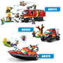 LEGO City Lancha de Rescate de Bomberos, Juego de Construcción con 144 Piezas, Juguete para Niños +6 Años