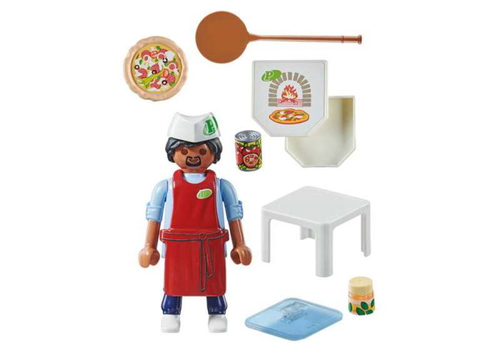 Playmobil Figura Pizzero Special Plus Juguete para Niños a Partir de 4 Años de Plástico