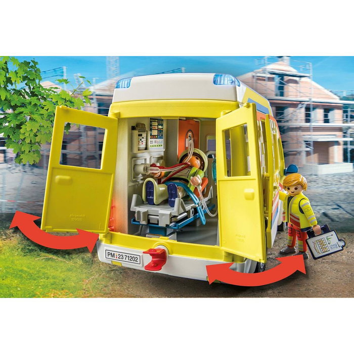 Playmobil Ambulancia con luz y sonido City Life 71202