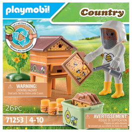 Playmobil 71253 Set de Figuritas Country - Imkerin (Abejera) Juguete para Niños de 4 a 10 Años, 3 Piezas, Multicolor