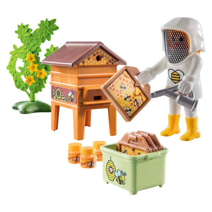 Playmobil 71253 Set de Figuritas Country - Imkerin (Abejera) Juguete para Niños de 4 a 10 Años, 3 Piezas, Multicolor Playmobil 71253 Set de Figuritas Country - Imkerin (Abejera) Juguete para Niños de 4 a 10 Años, 3 Piezas, Multicolor