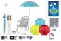 Color Baby Sombrilla para Silla de Playa Protección UV 100cm - Modelos Surtidos