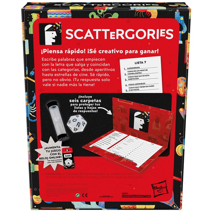 Hasbro Games Scattergories Refresh F6795 Juego de Mesa, Español