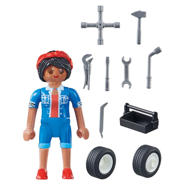 PLAYMOBIL Mecánica Especial Plus 71164 - Juego de Construcción, Idioma: English, Francés, Alemán, Portugués, Español, Edad Recomendada: +4 Años