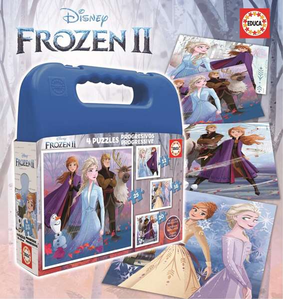 Educa Maleta Puzzles Progresivos Frozen II 12-16-20-25 Piezas Educa Maleta Puzzles Progresivos Frozen II 12-16-20-25 Piezas
