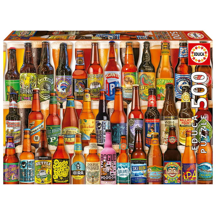 Educa 19610 Puzzle Adultos 500 piezas Cervezas Artesanales 48 x 34 cm Educa 19610 Puzzle Adultos 500 piezas Cervezas Artesanales 48 x 34 cm