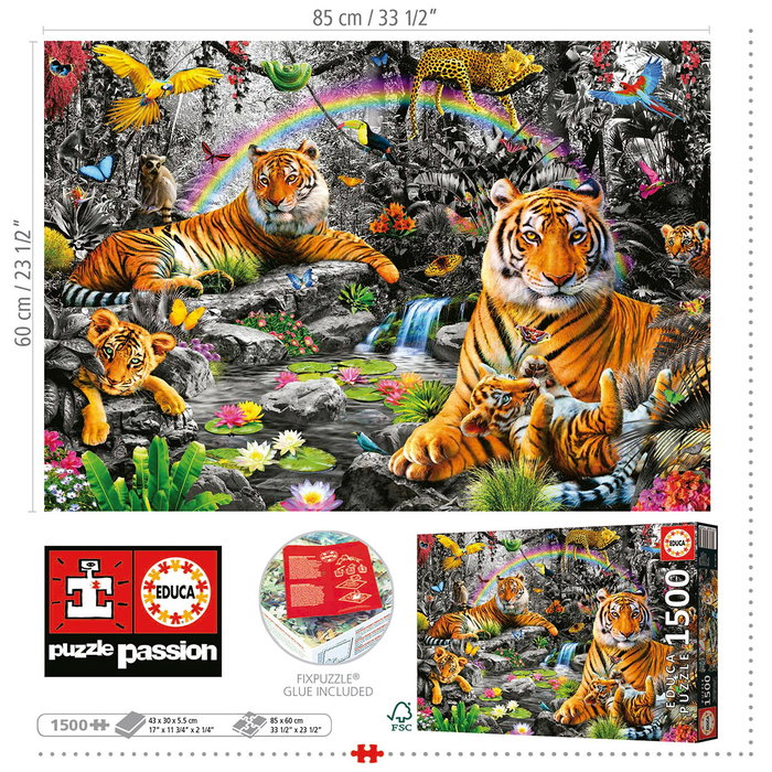 Educa Puzzle 1500 Piezas Selva Radiante 19563 Educa 85 x 60 cm