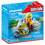 Playmobil Moto De Emergencias Con Luz Intermitente 71205, Médico De Rescate Con Accesorios