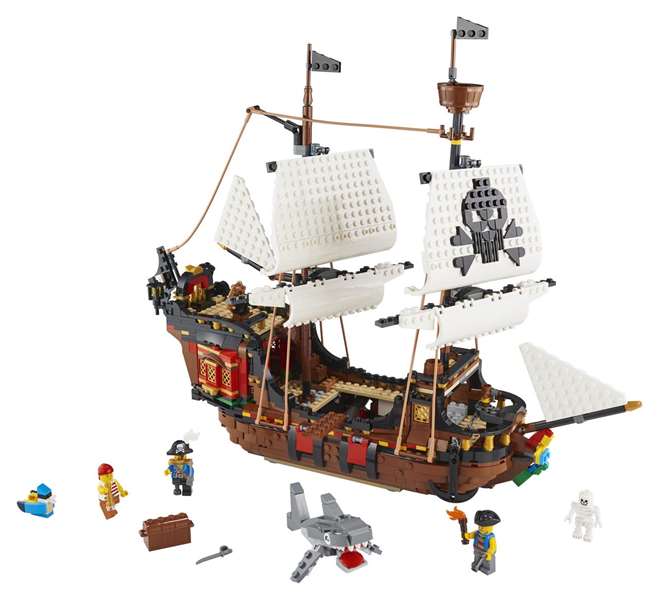 LEGO Creator 31109 Barco Pirata de Juguete para Niños y Niñas con Temática Pirata y Accesorios LEGO Creator 31109 Barco Pirata de Juguete para Niños y Niñas con Temática Pirata y Accesorios