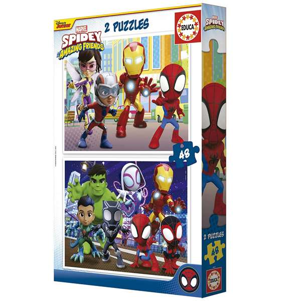 Educa Puzzle 2x48 Piezas Spidey y sus Increíbles Amigos