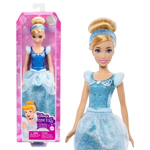 Mattel Muñeca Princesa Cenicienta Disney Articulada 29cm