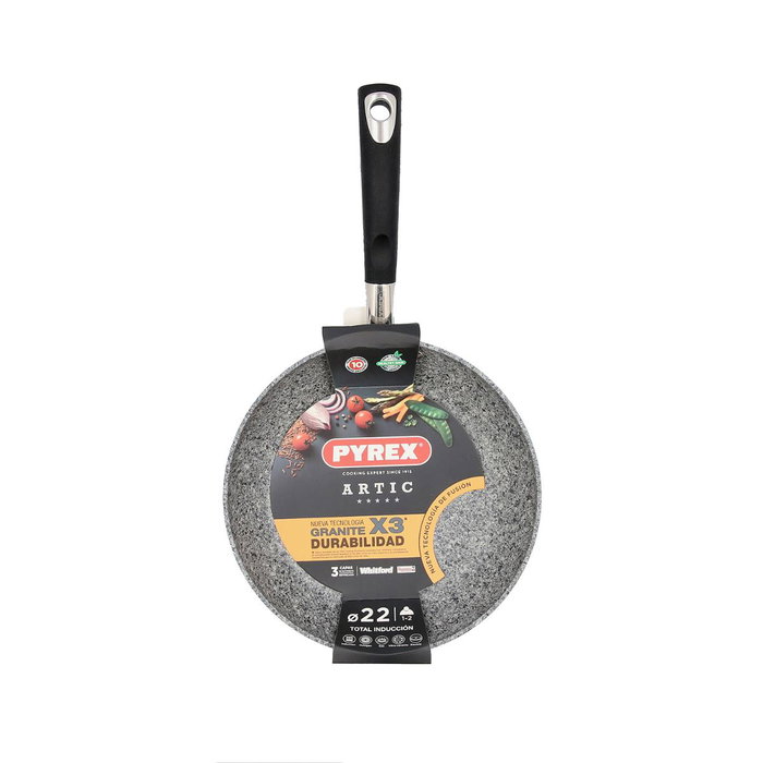Pyrex® Sartén Aluminio Estampado Artic 22 cm Gris