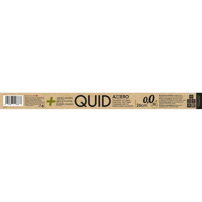 Quid Cacerola Azzero de Acero Inoxidable 26x12,5 cm - 6,3 L