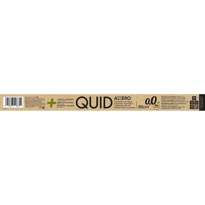 Cacerola Acero Inoxidable Azzero Quid 30x14,5 cm - 9,7 L