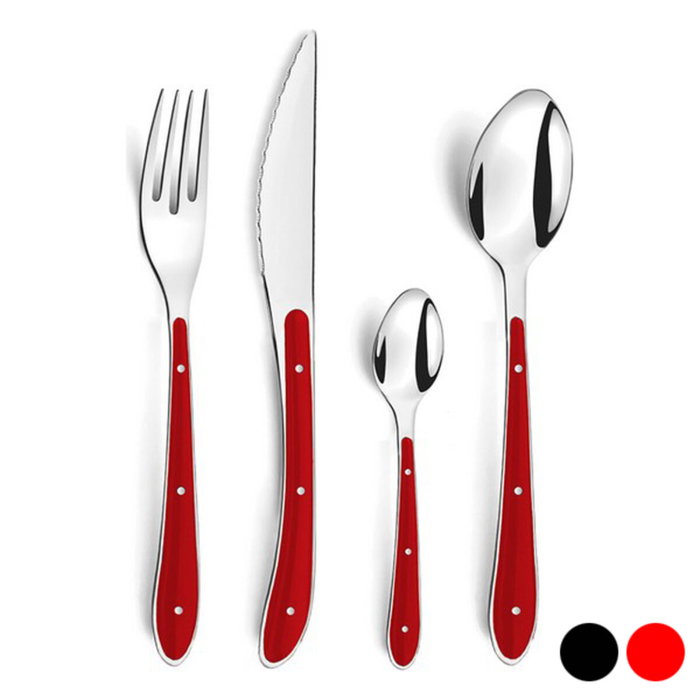 Amefa Set de 24 Cubiertos Bistro 1-2-3 Acero Inox Negro 1,5 mm Amefa Set de 24 Cubiertos Bistro 1-2-3 Acero Inox Negro 1,5 mm