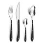 Amefa Set de 24 Cubiertos Bistro 1-2-3 Acero Inox Negro 1,5 mm