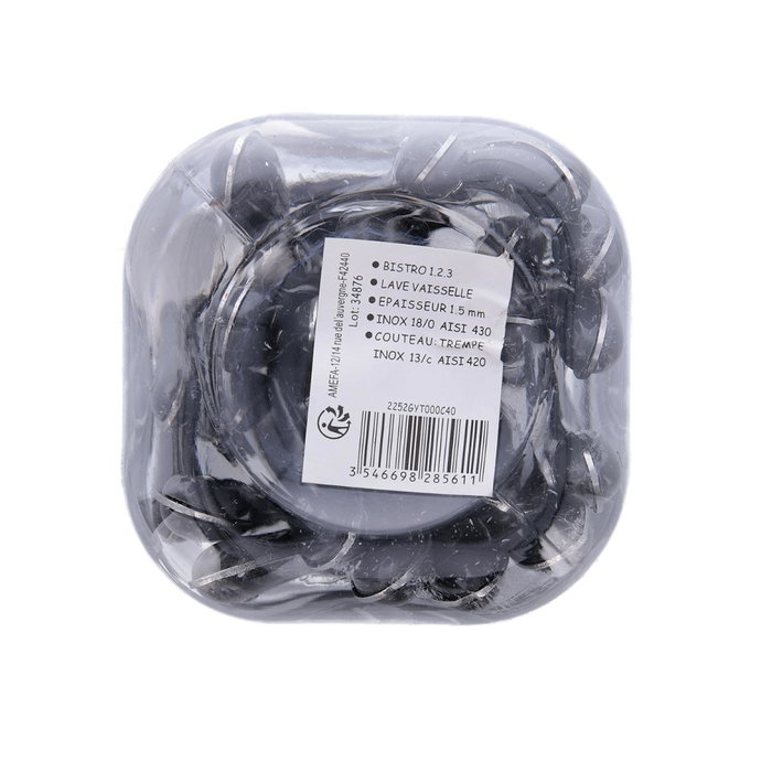 Set 24 Cubiertos Acero Inox Bistro 1-2-3 Amefa 1,5 mm