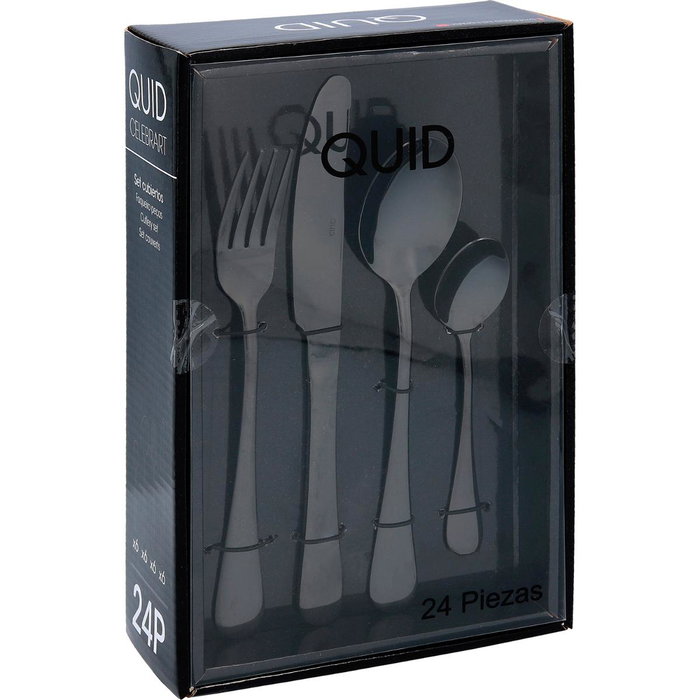 Set 24 Cubiertos Acero Inox Celebrart Quid 26 cm-2 mm