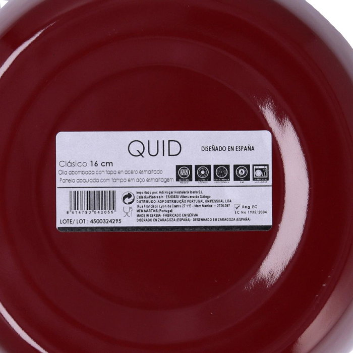 Olla Abombada Esmaltada Clasico Esmalte Quid 16 cm - 3 L