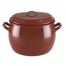 Quid Olla Abombada Esmaltada Clasico 16 cm - 3 L Marrón