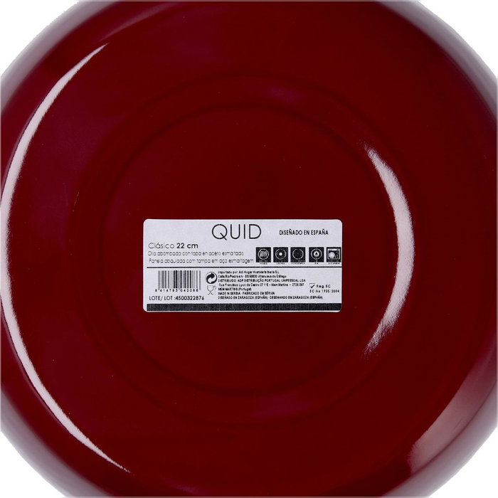Olla Abombada Esmaltada Clasico Esmalte Quid 22 cm - 7 L