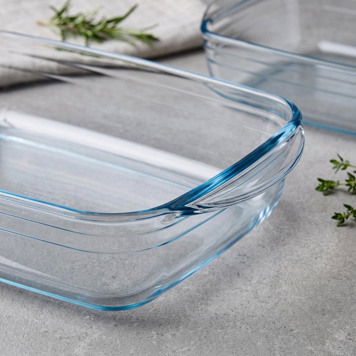 Pyrex® Fuente Rectangular Classic Transparente de Vidrio Pyrex® Fuente Rectangular Classic Transparente de Vidrio