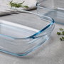 Pyrex® Fuente Rectangular Classic Transparente de Vidrio