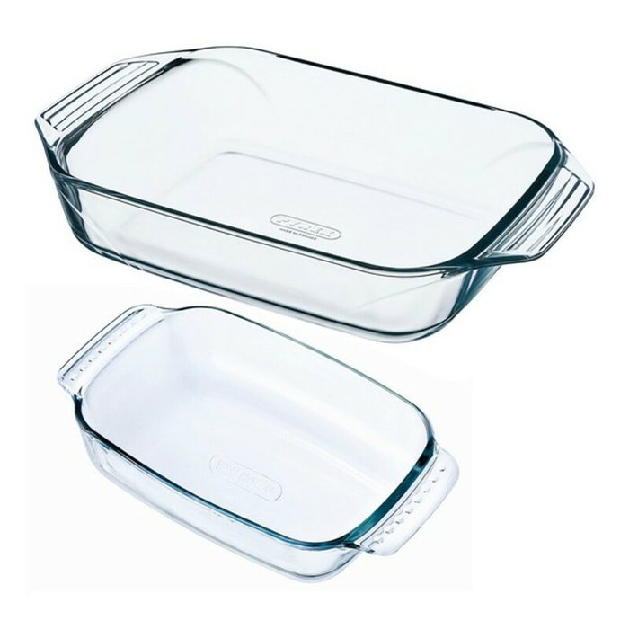 Pyrex® Set 2 Fuentes Horno Boro Classic 39x27x8 cm, Transparente Pyrex® Set 2 Fuentes Horno Boro Classic 39x27x8 cm, Transparente