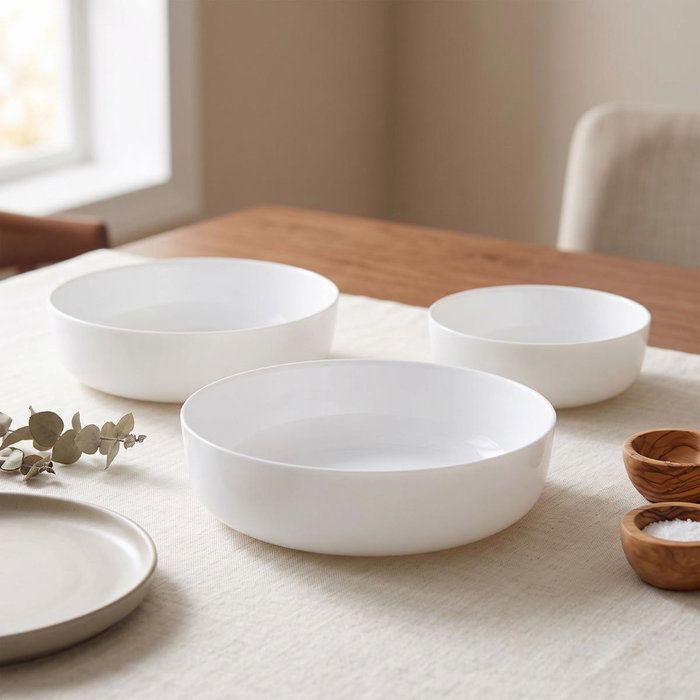 Luminarc Set de 3 Fuentes Redondas Diwali Blanco Luminarc Set de 3 Fuentes Redondas Diwali Blanco