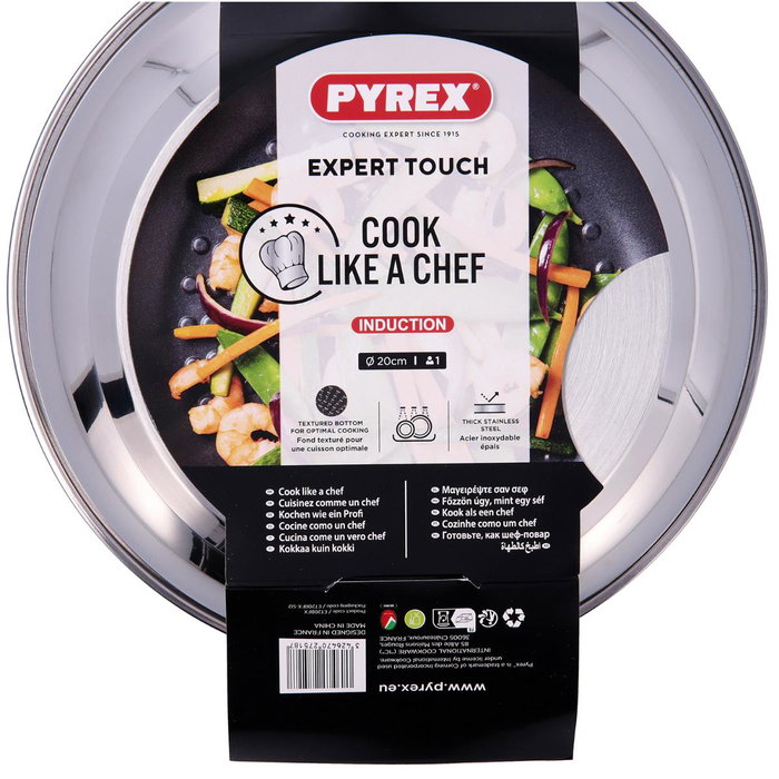 Sartén Acero Inoxidable Expert Pyrex® 20x10 cm
