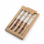 Set 4 Cuchillos Acero Inox y Madera Forest Madera Amefa 21,5 cm