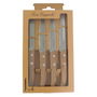Set 4 Cuchillos Acero Inox y Madera Forest Madera Amefa 21,5 cm