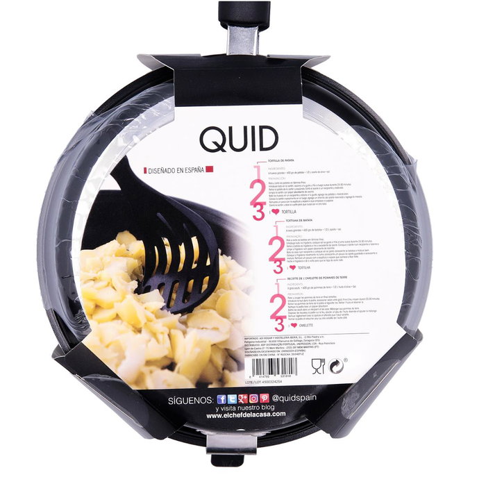 Quid Sartén Doble Aluminio Estampado Gastro Fun 20 cm