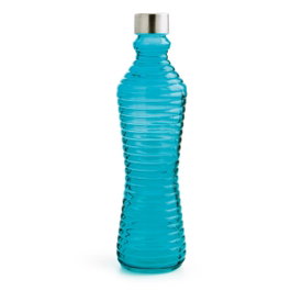 Quid Botella Mesa Vidrio con Tapón Line 1 L Turquesa