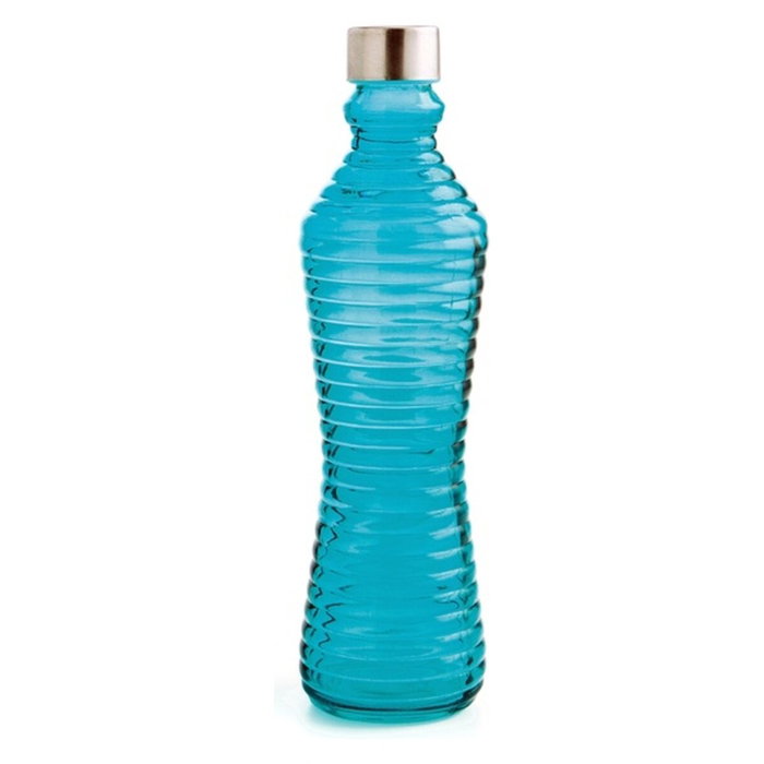 Quid Botella Mesa Vidrio con Tapón Line 1 L Azul marino