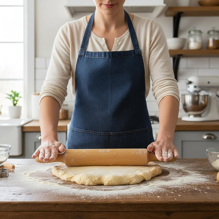 Rodillo Madera con Maza Grettel Quid 40 cm