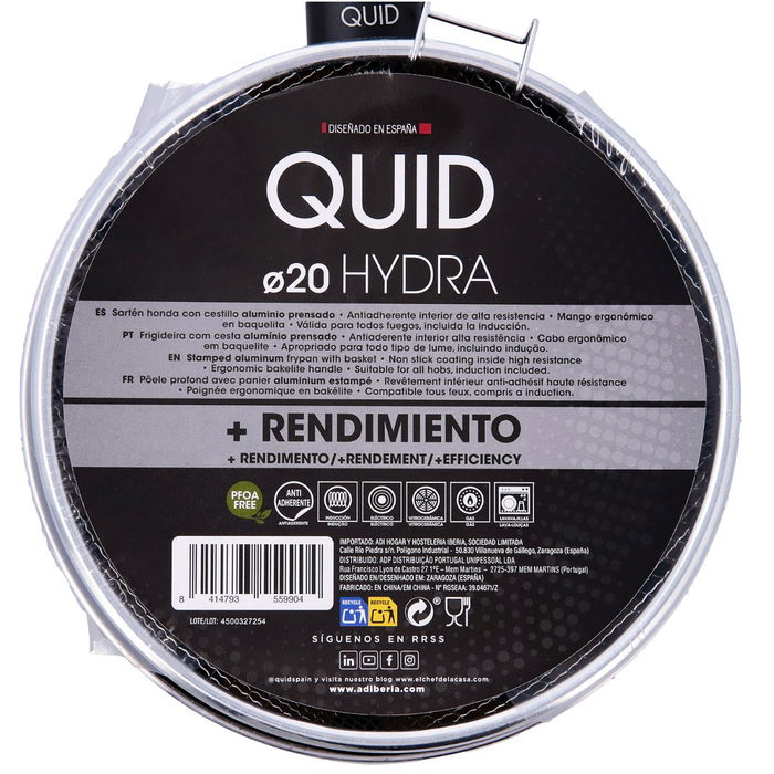 Sartén Honda de Aluminio Estampado Hydra Quid 20x7,2 cm