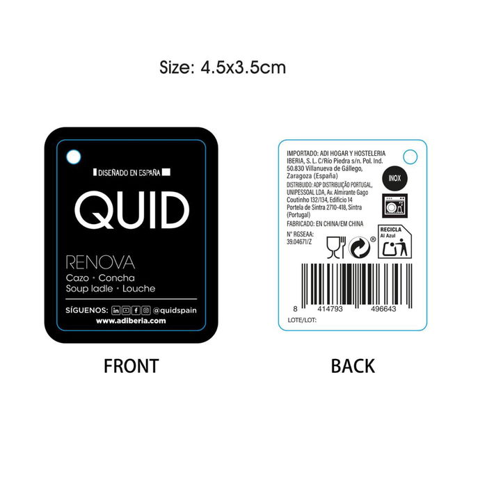 Cazo Acero Inoxidable Kitchen Renova Quid 30,5x8,8x7,5 cm