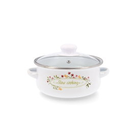 Quid Cacerola de Acero Esmaltado Memory 18 cm Blanco