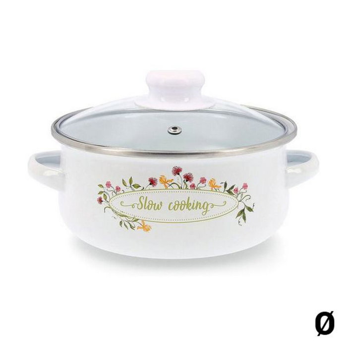 Quid Cacerola Acero Esmaltado Memory 20 cm Blanco