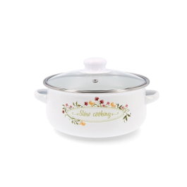 Quid Cacerola de Acero Esmaltado Memory 20 cm Blanco