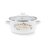 Quid Cacerola de Acero Esmaltado Memory 22 cm Blanco