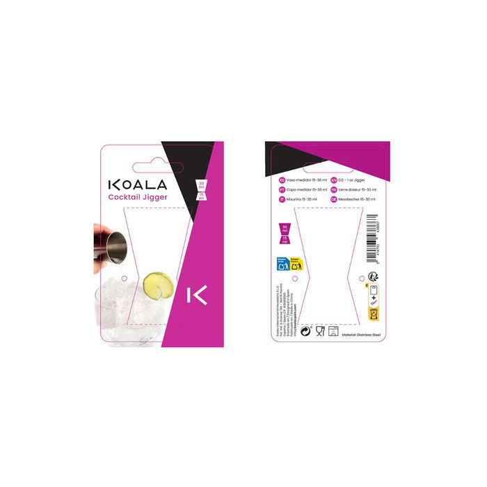 Vaso Medidor Bajo Acero Spirit Koala 1,5 cL-3 cL Vaso Medidor Bajo Acero Spirit Koala 1,5 cL-3 cL